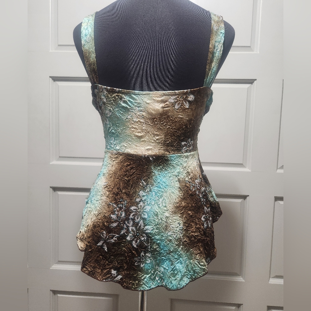 Finesse Sleeveless Vintage Y2K Handkercief Hem Top Women Large - Picture 2 of 13